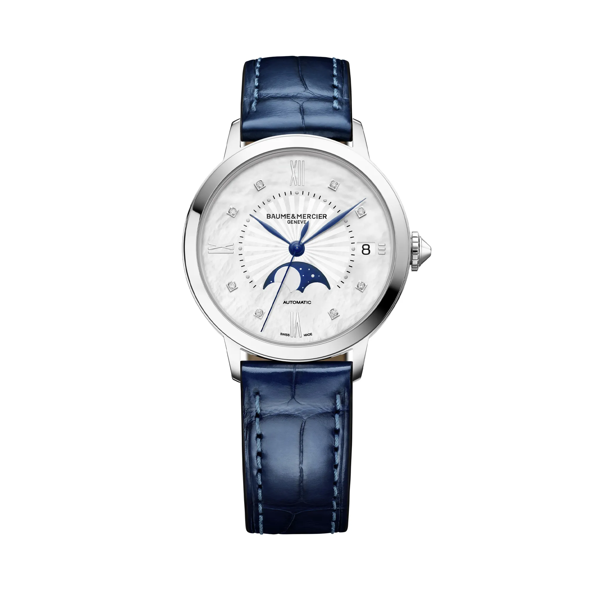 Baume & Mercier Classima XL Mechanical Watch Blue Dial