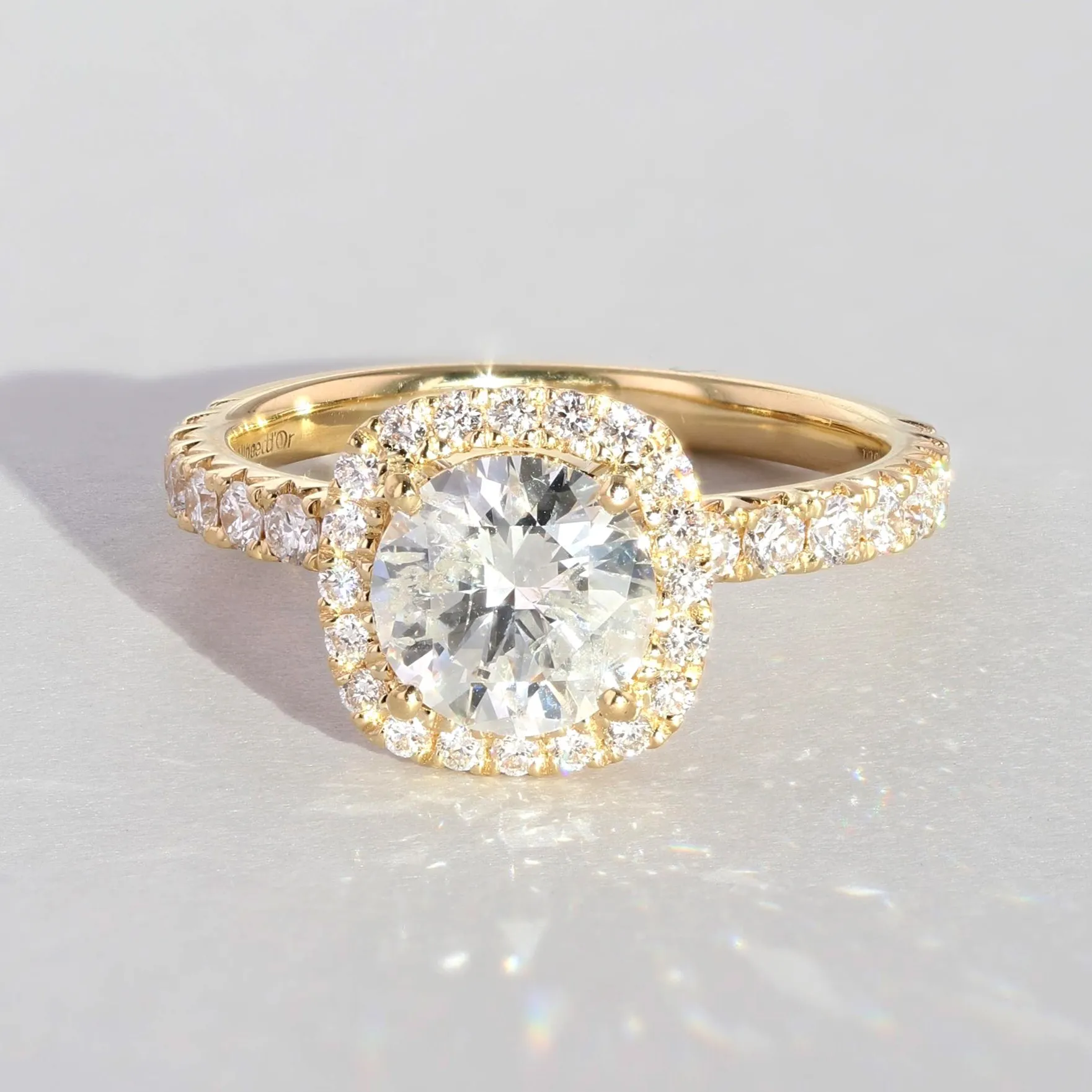 Seville Custom Engagement Ring Setting at La Mine d'Or Jewellers Moncton, NB and Halifax, NS