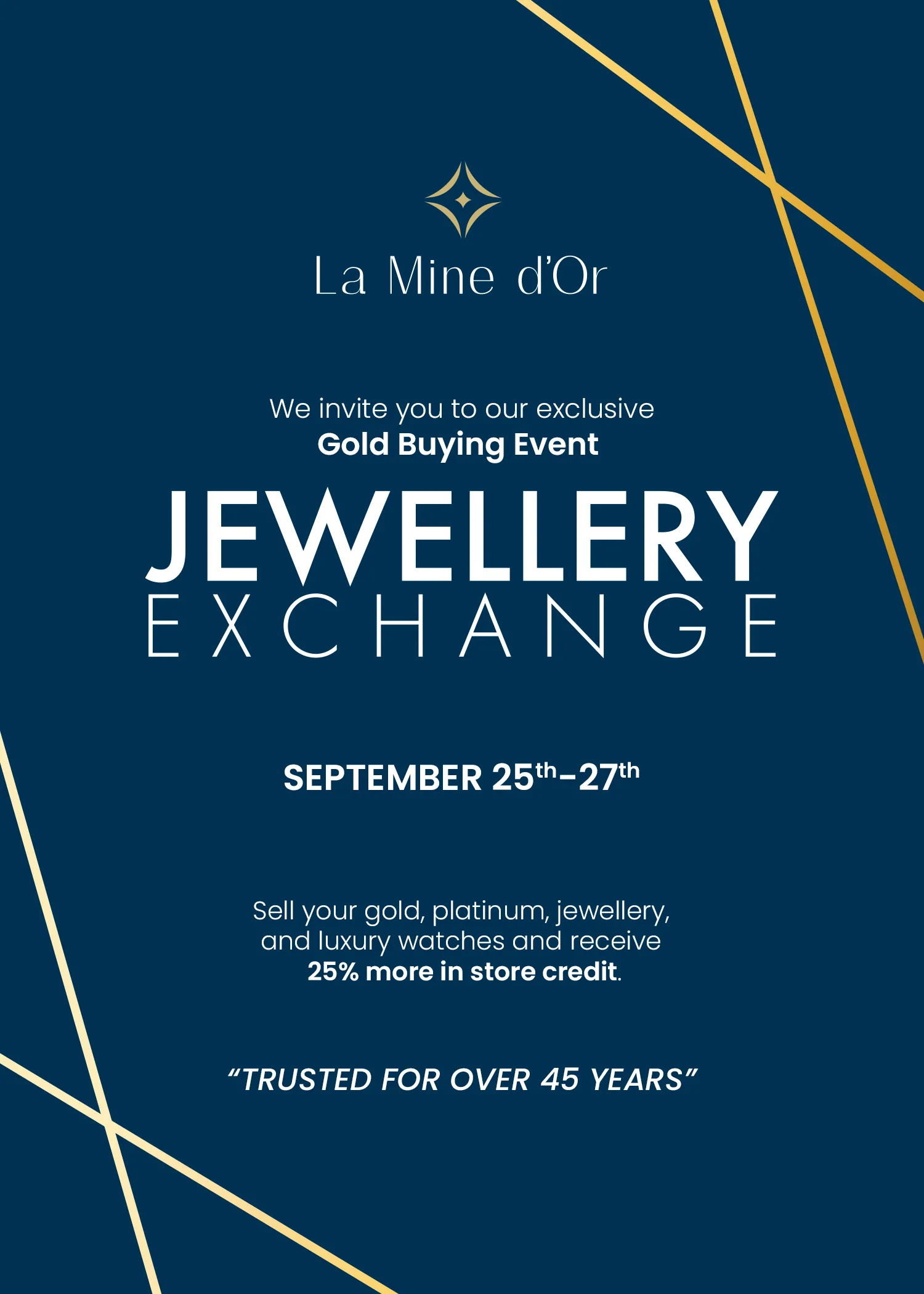 Jewellery Exchange We Buy Gold at La Mine d'Or Jewellers, Moncton New Brunswick, Halifax Nova Scotia