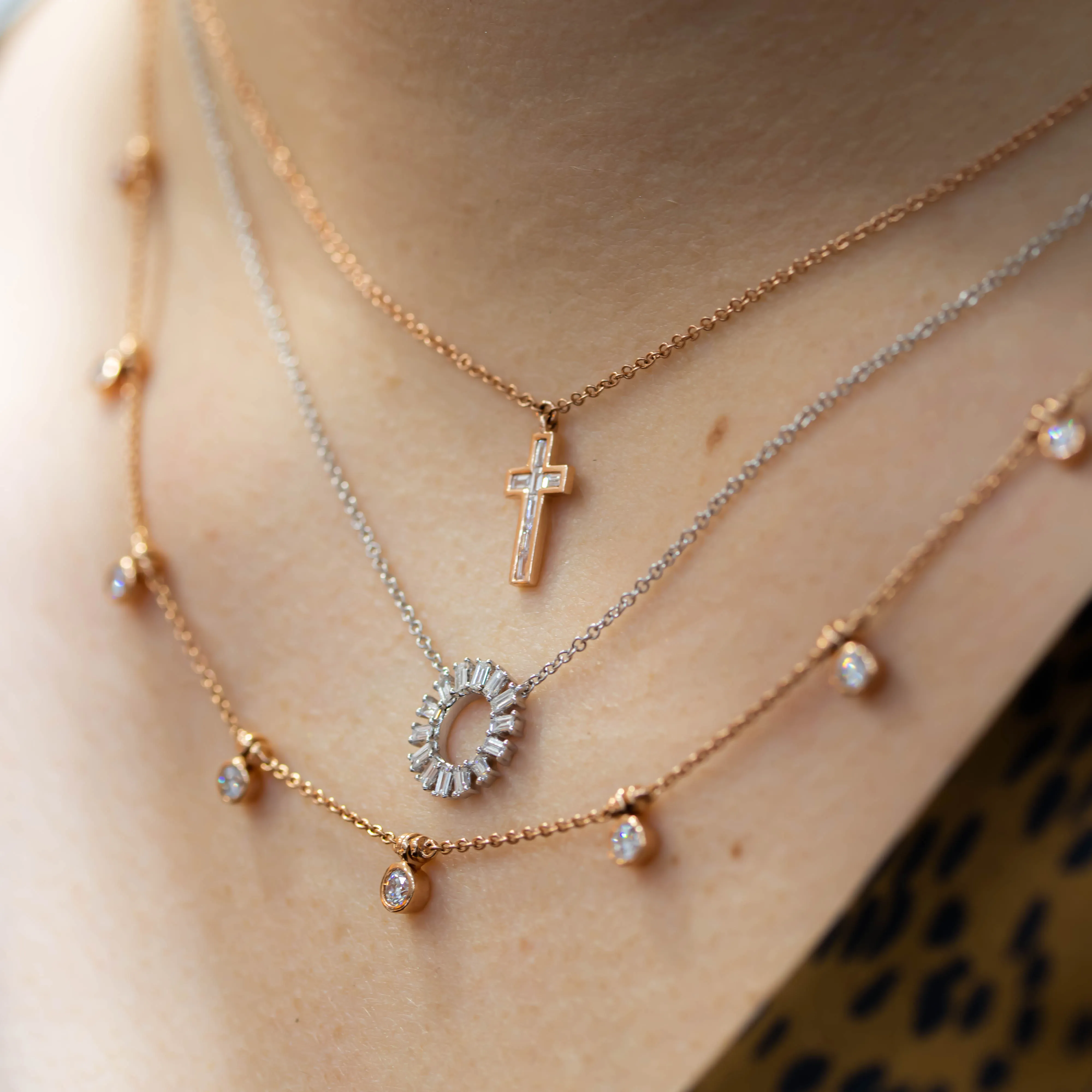 Diamond Pendans and Diamond Necklaces at La Mine dOr Jewellery Store New Brunswick Canada