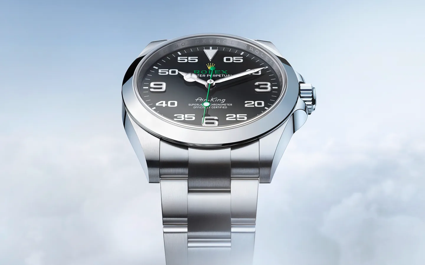 The sky is the Limit with the Rolex Air-King watch black dial at La Mine dOr Jewellers in Moncton, NB