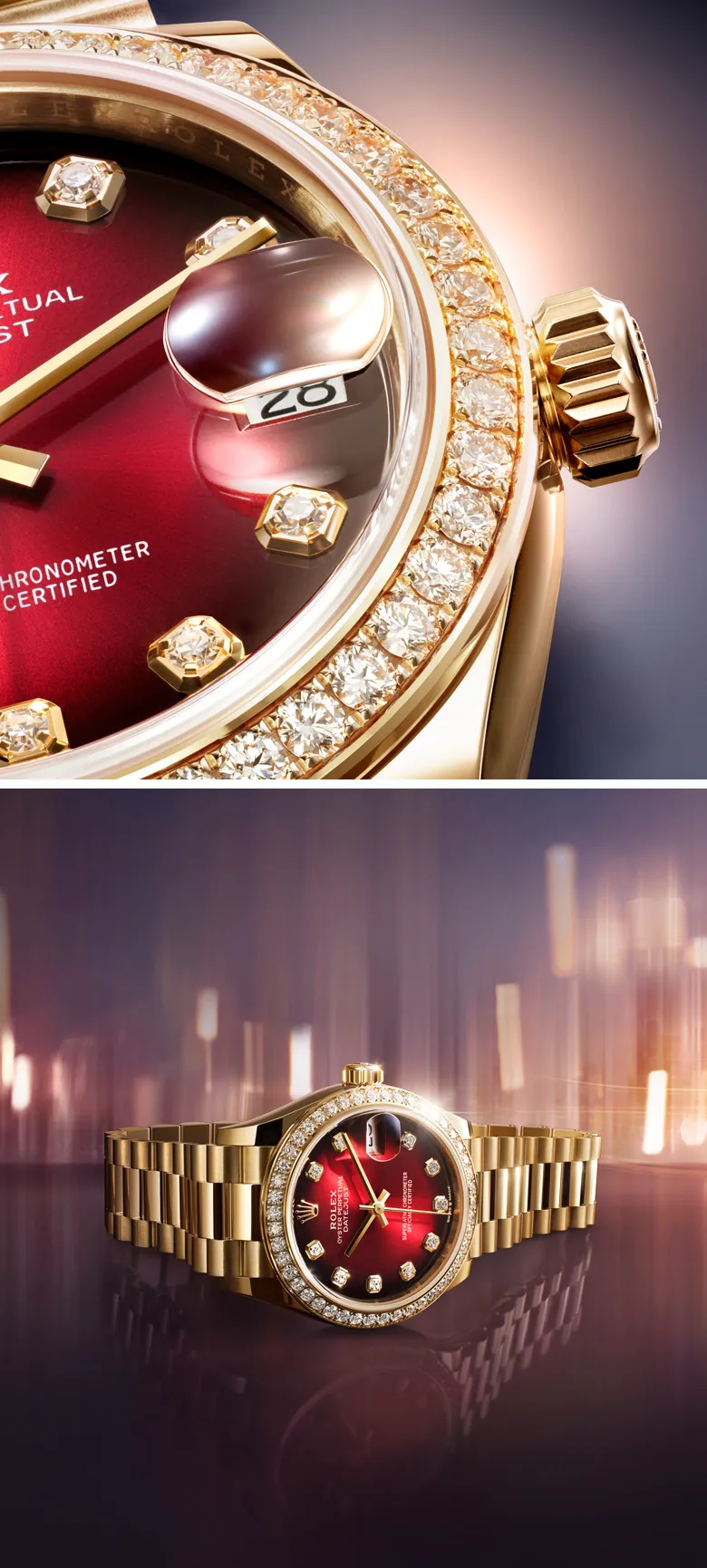 Celebrating dates with destiny The Datejust has naturally become the watch of our dates with destiny. Day after day, its dial ma