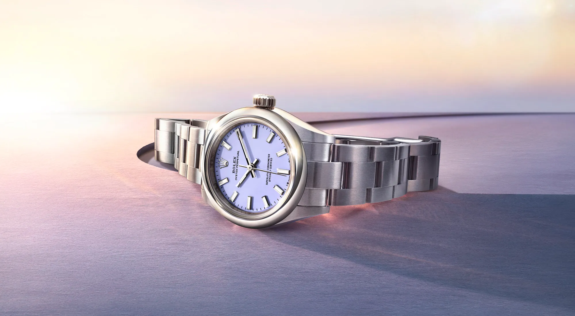 Reliability and precision The Oyster Perpetual’s case is guaranteed waterproof to a depth of 100 metres (330 feet). Its middle