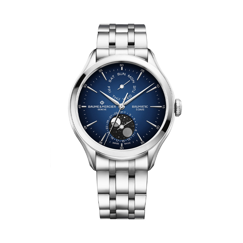 Baume & Mercier Clifton Automatic Day-Date Moonphase Watch