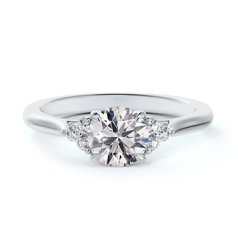 De Beers Forevermark Tripple Accent Engagement Ring at La Mine d'Or Jewellers, Moncton, NB and Halifax, NS