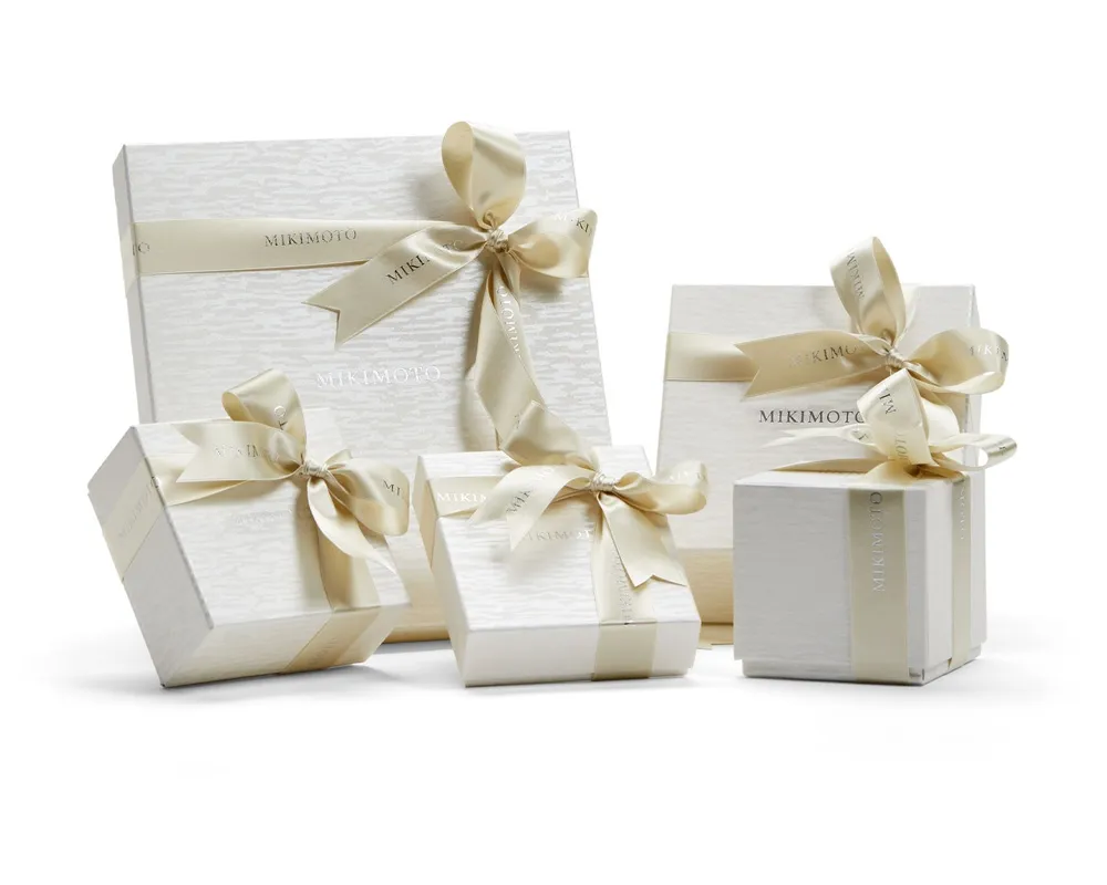 Mikimoto Signature Packaging at La Mine dOr Jewellers Canada