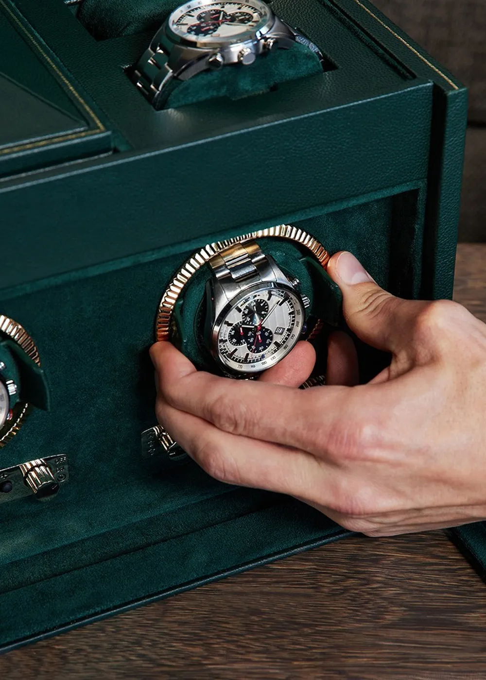 Shop Wolf 1834 Watch Winder at La Mine d'Or Jewellers Moncton, NB and Halifax, NS