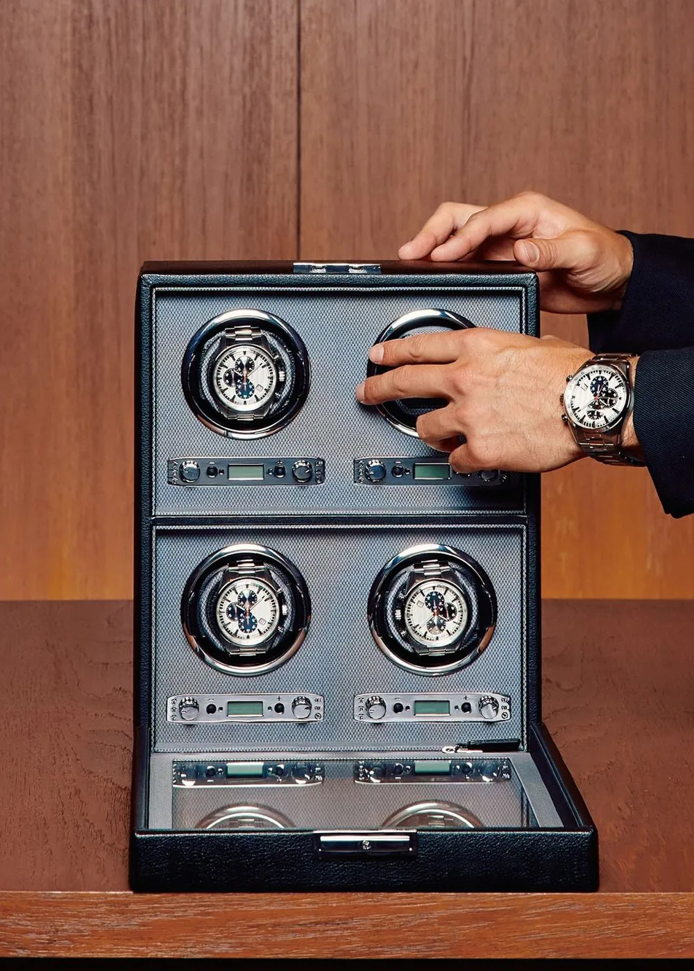 Shop Wolf 1834 Watch Winder at La Mine d'Or Jewellers Moncton, NB and Halifax, NS