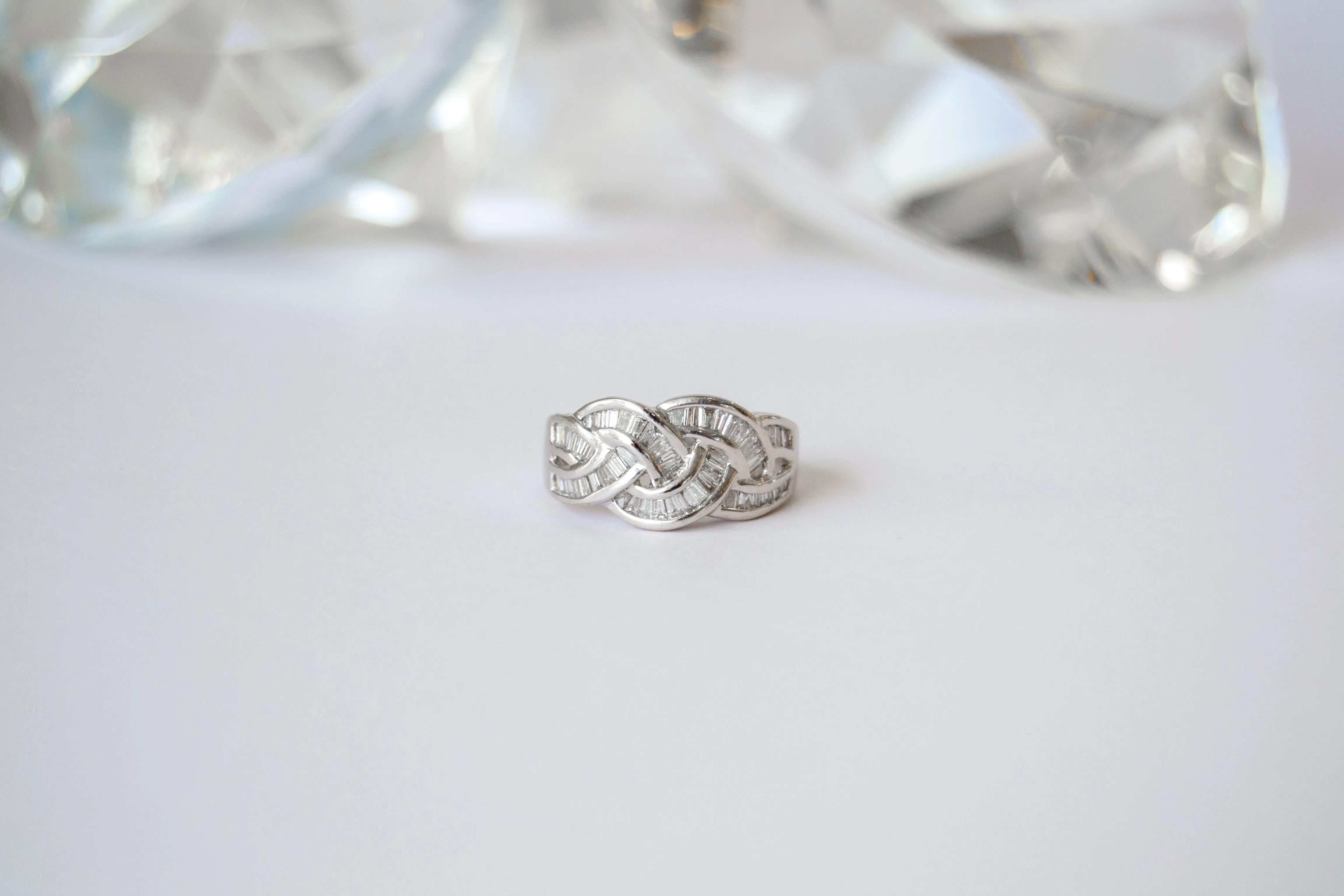 Estate Diamond Band in Celtic Knot Design