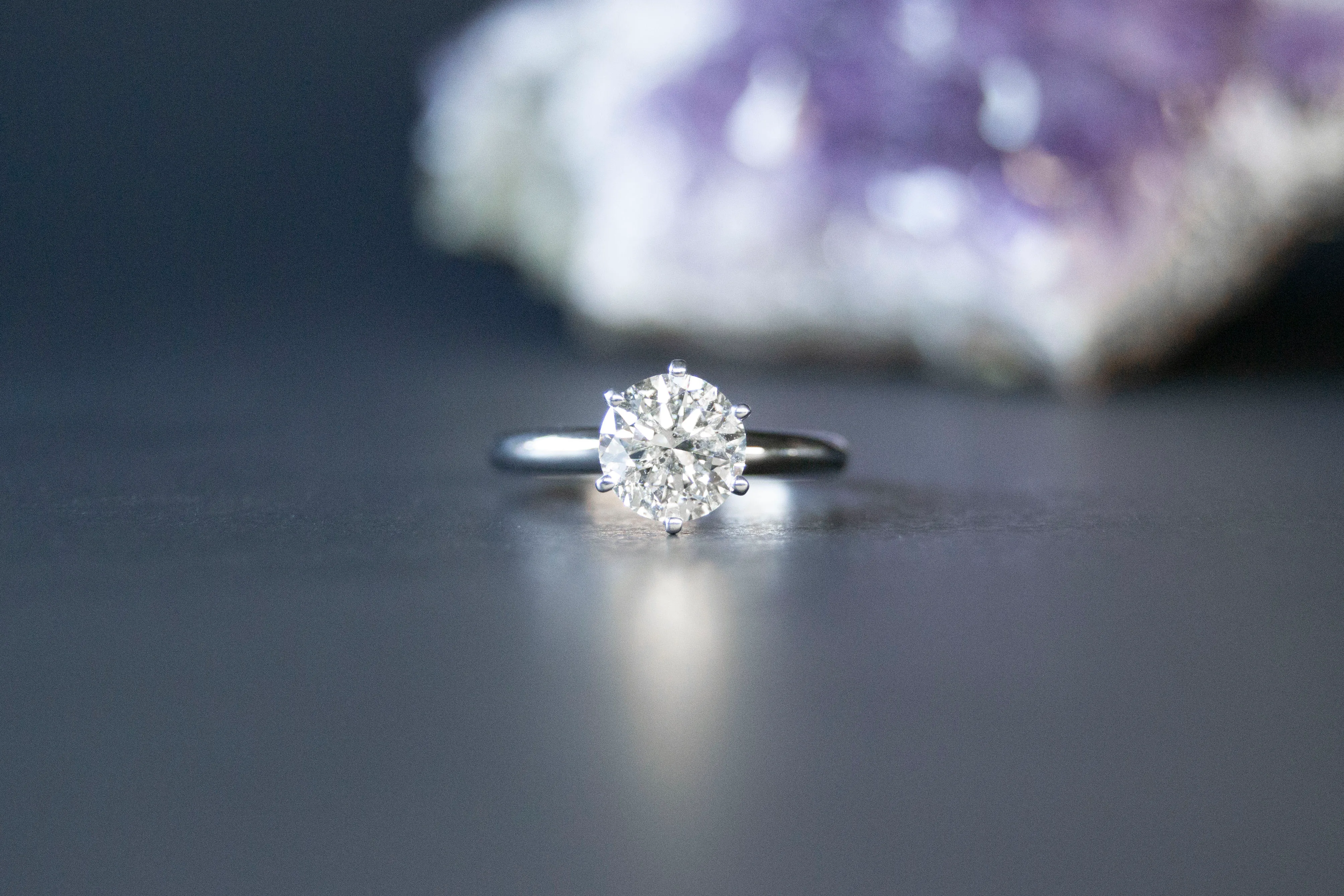Diamond solitaire ring