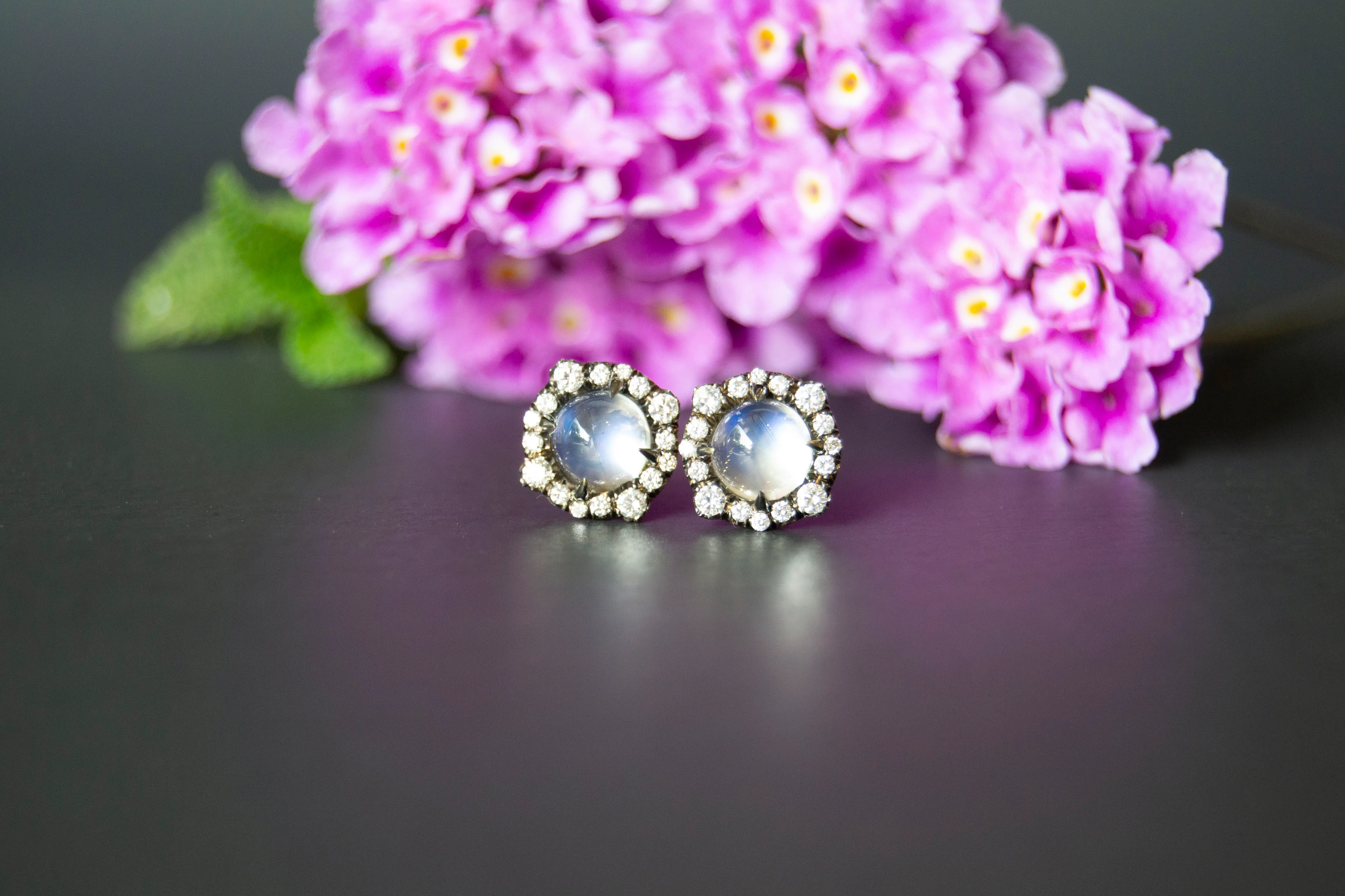 Omi moonstone earrings