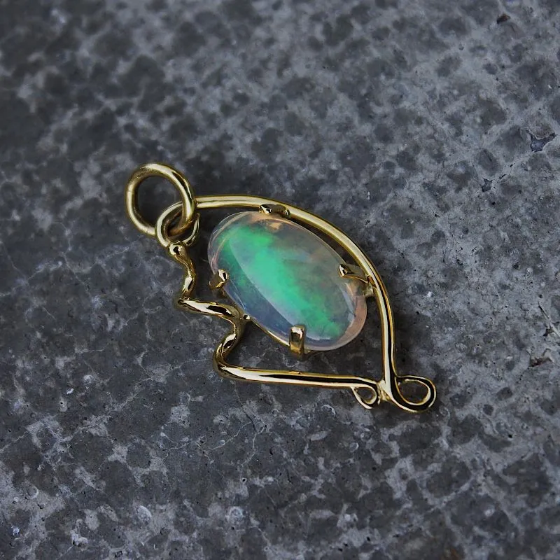 Handcrafted Australian Opal Pendant at The Diamond Center Claremont, CA