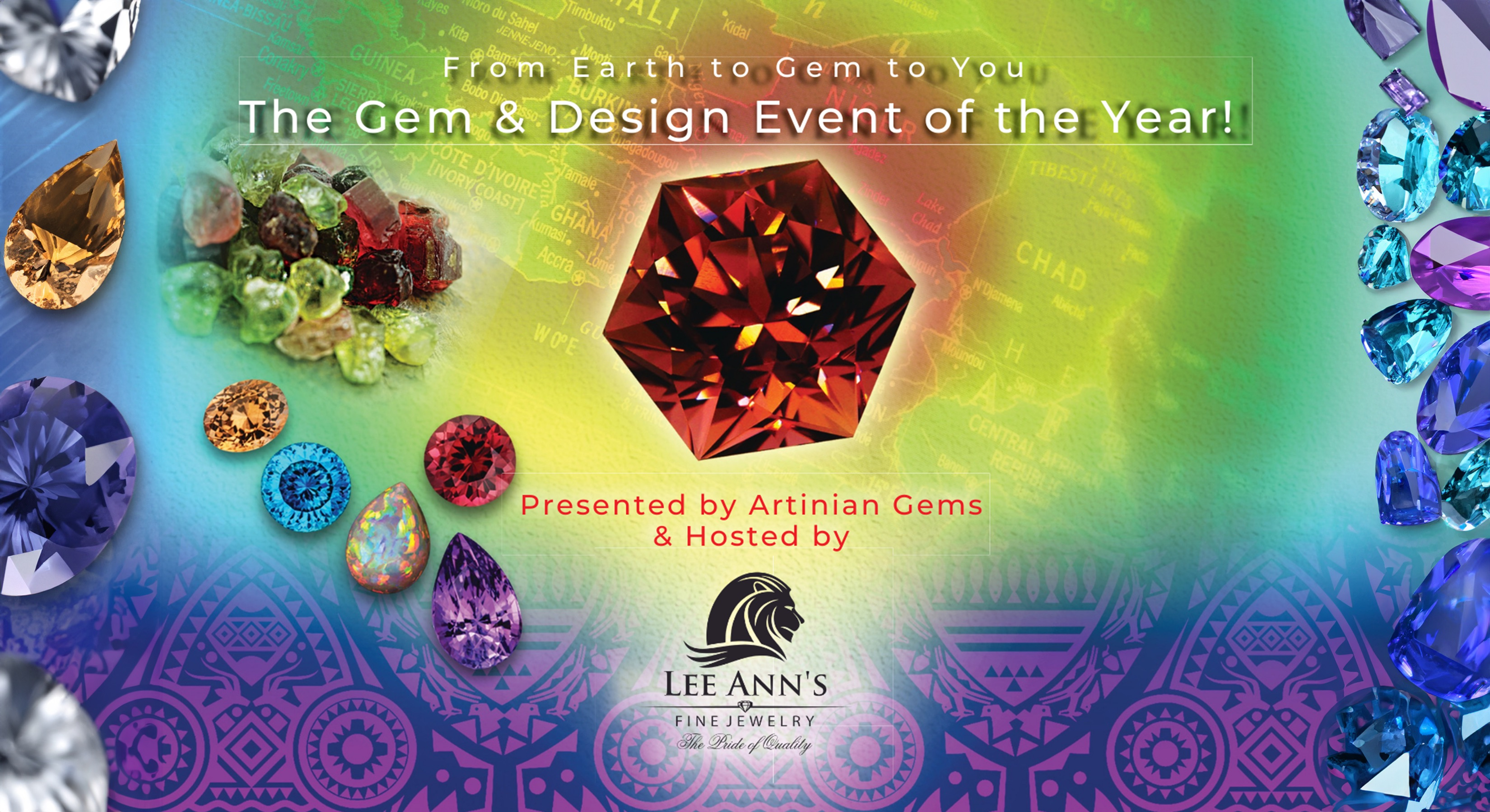  We invite you to join us at Conway for our first gem event. Our cases will be filled with one-of-a-kind, exquisitely cut, color