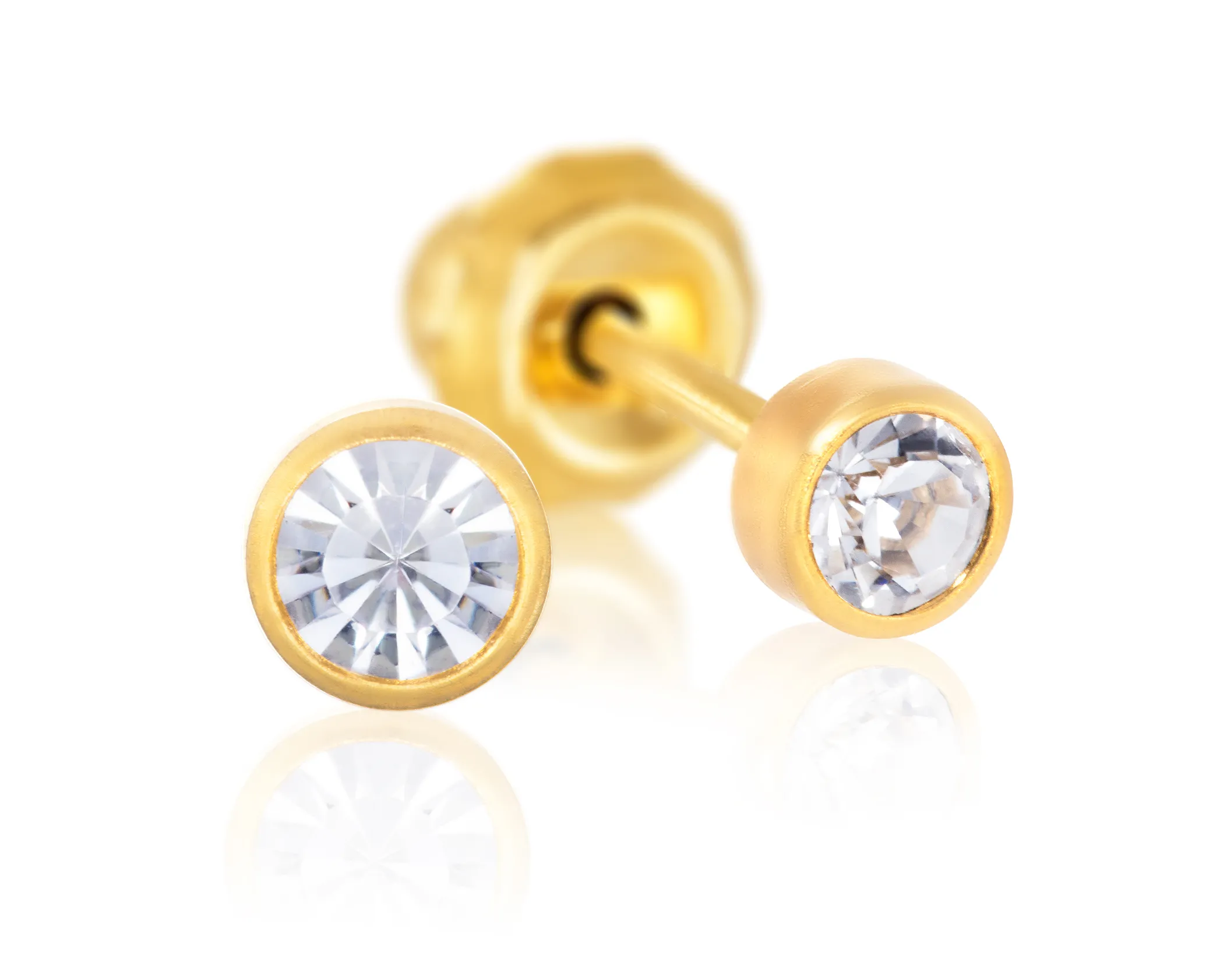 14Kt Yellow Gold 3mm Bezel Crystal Price: $80 Lennons W.B. Wilcox Jewelers New Hartford, NY