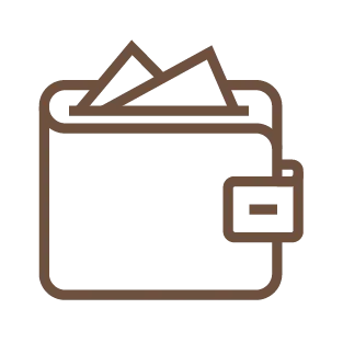 Wallet icon representing financing options. Click to learn more about flexible financing.
