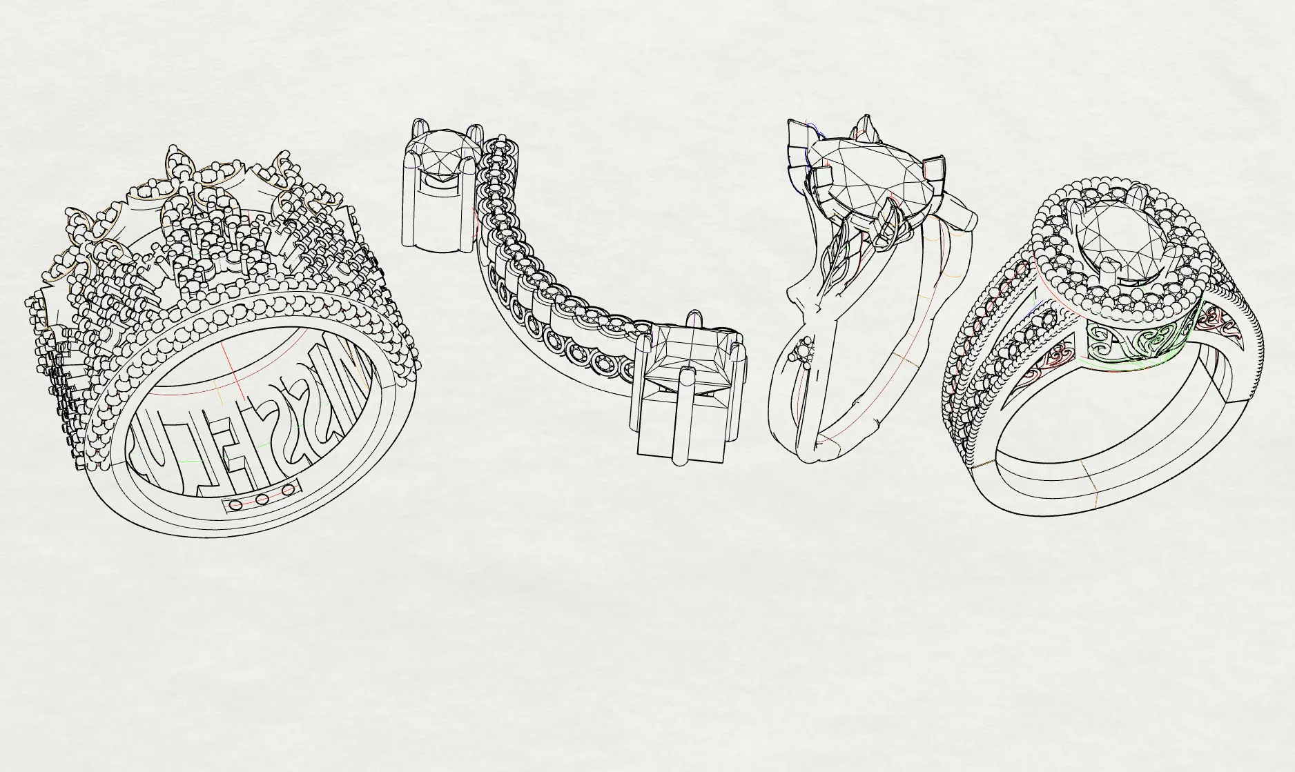 Our Previous Bridal & Fashion Designs Browse through a curated selection of our past bridal and fashion jewelry designs. Each pi