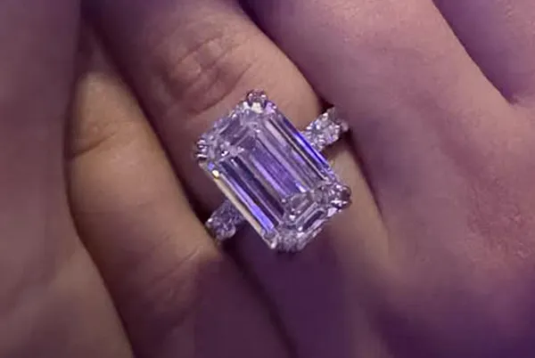 The Rapper, the Princess and the 11.53-Carat Emerald-Cut Diamond Ring