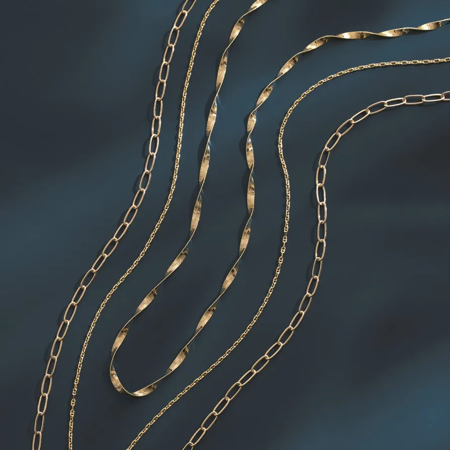 Gold, Silver, & Stainless Steel Chains at Mark Jewellers in La Crosse, WI