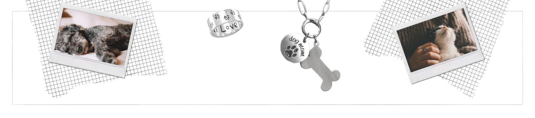 paw prints cats & dogs pet jewelry