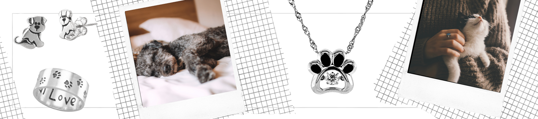 paw prints cats & dogs pet jewelry