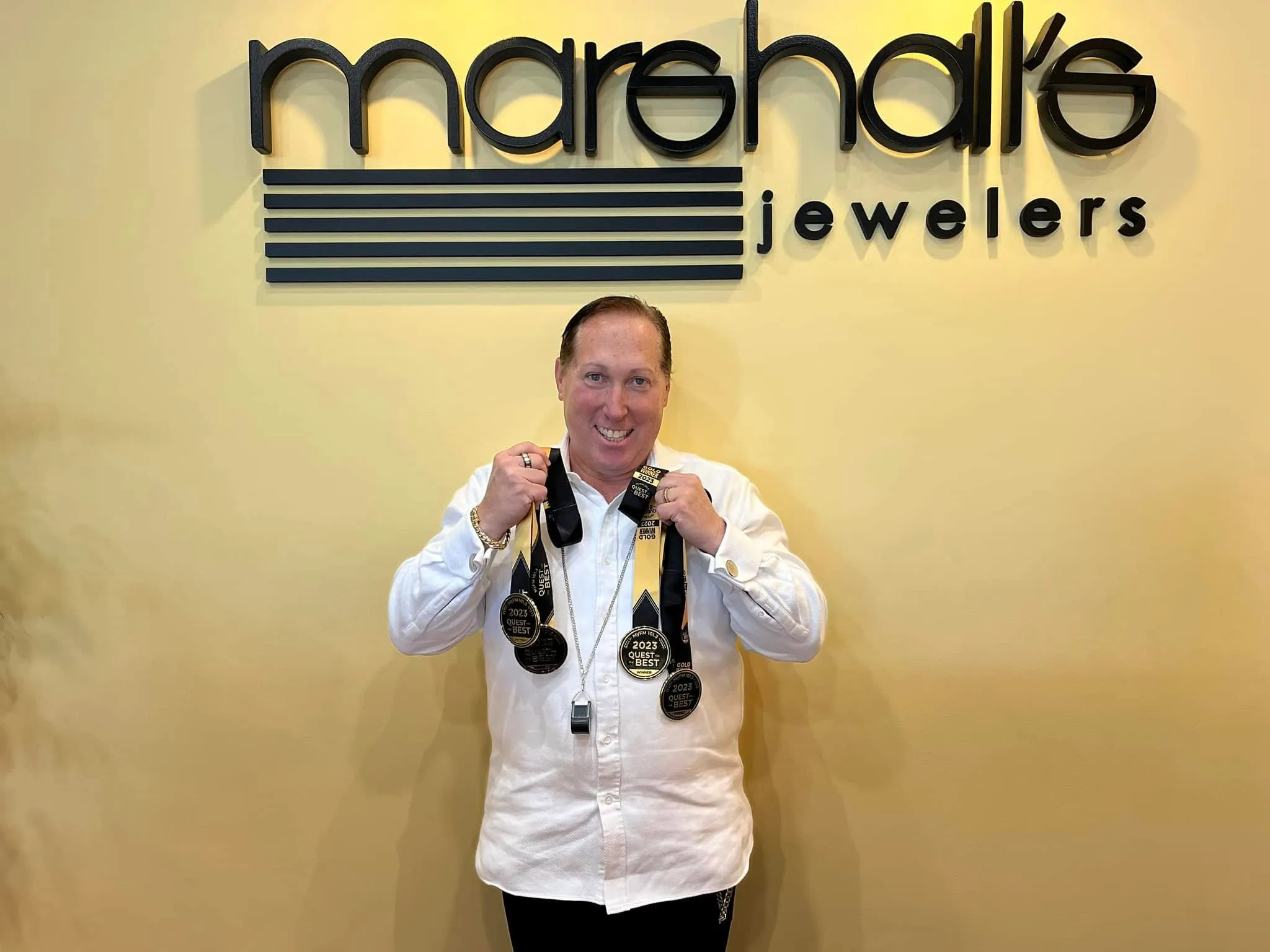 Richard and Ann Goldberg owners of Marshall's Jewelers Bellingham MA