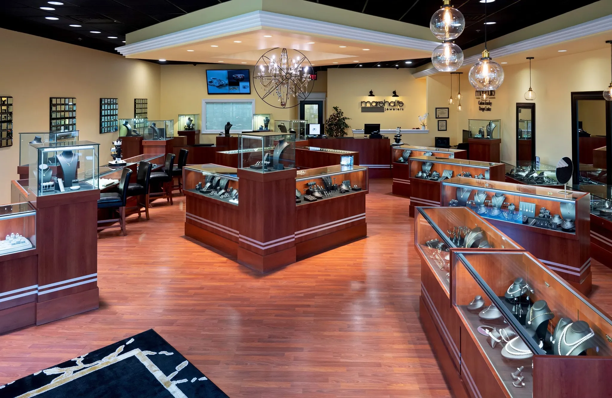 Marshall's Jewelers showroom in Bellingham Massachusetts