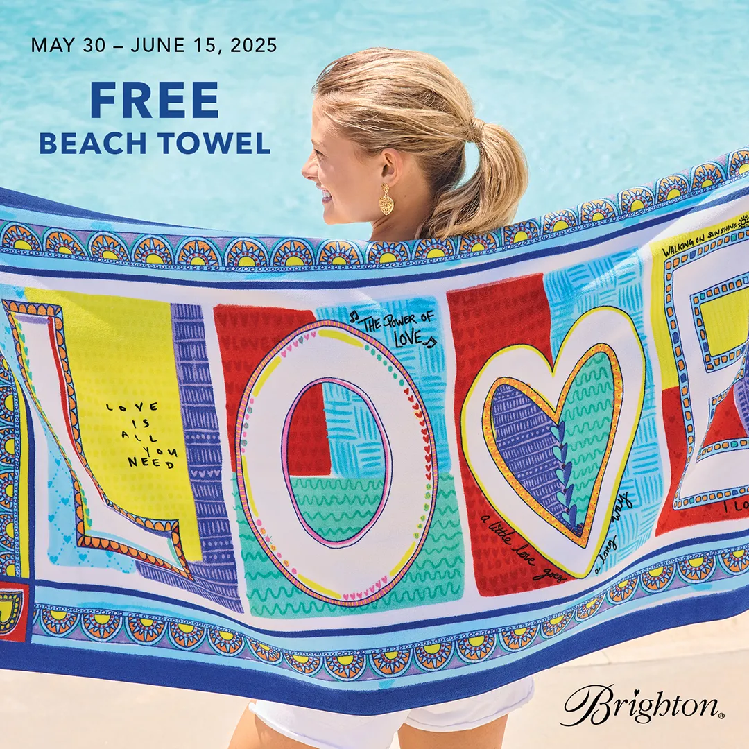 Read article: Brighton Endless Summer beach towel offer