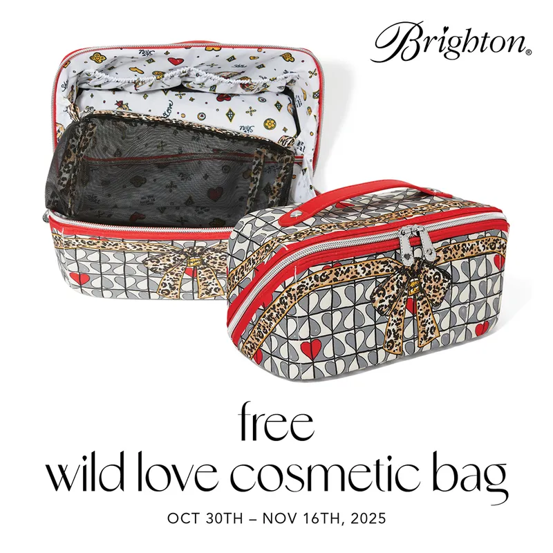 Read article: Free Brighton Wild Love Cosmetic Bag
