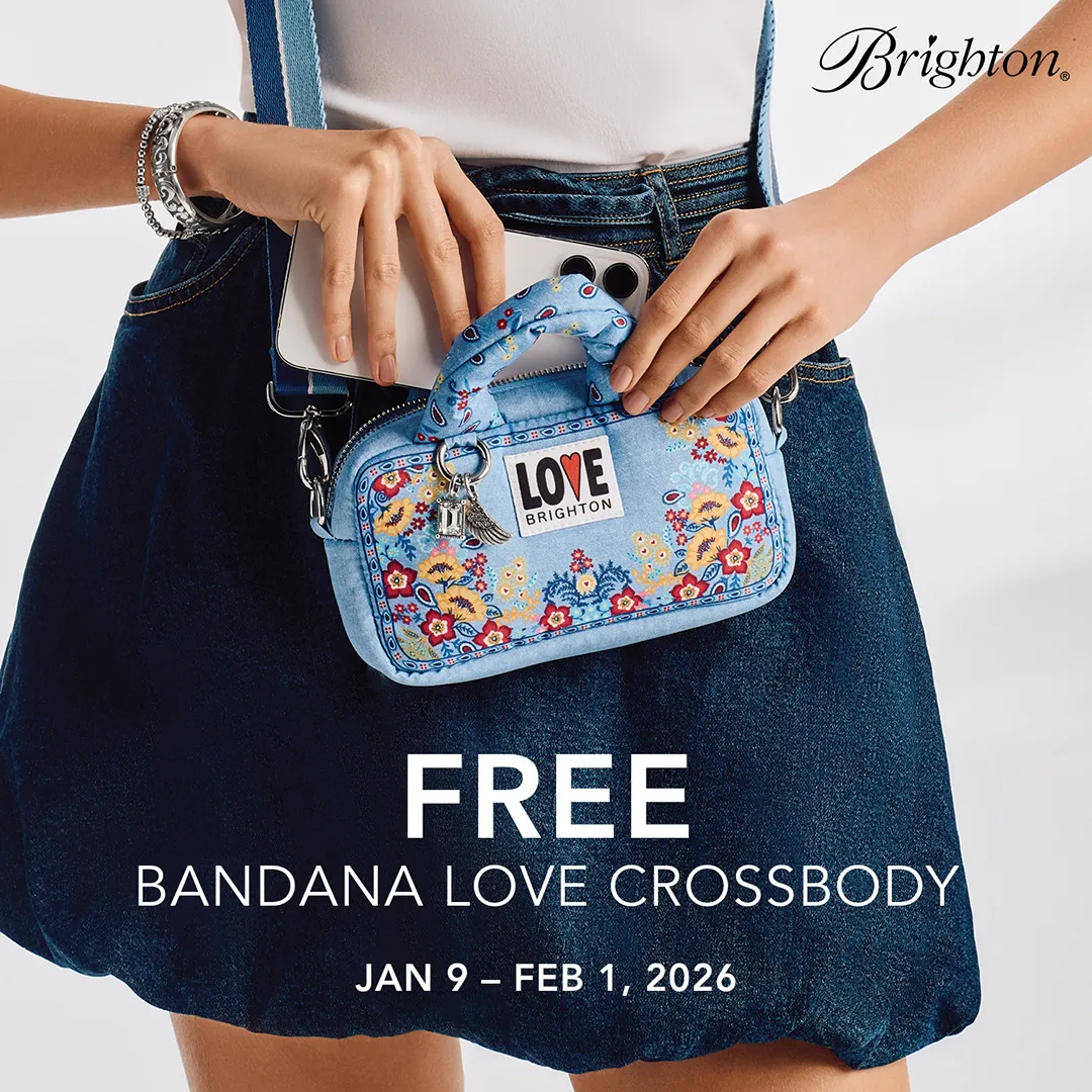 Free Brighton Bandana Love Crossbody offer