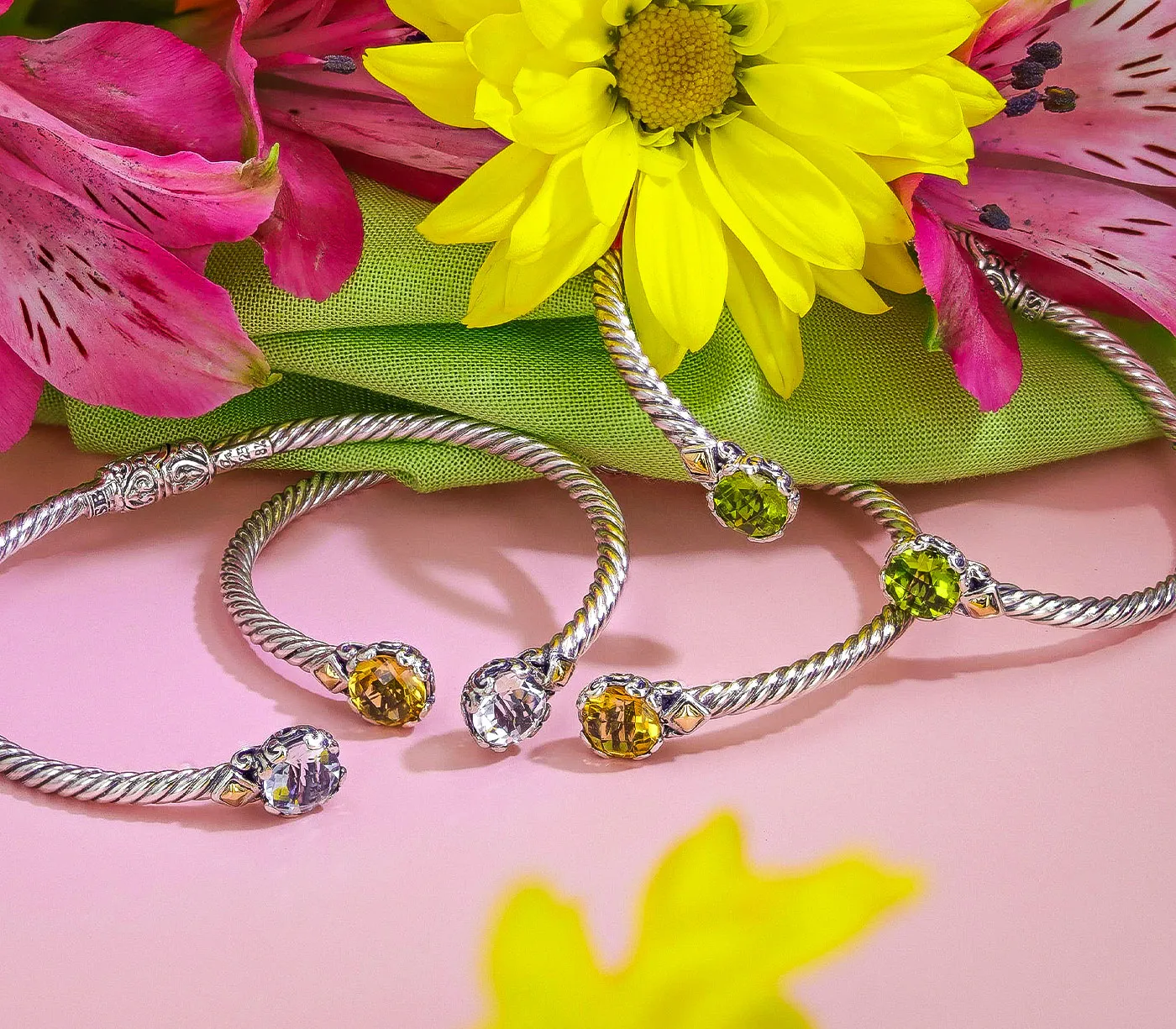 Shop Samuel B. Sterling Silver with 18K Gold Accents & Genuine Gemstones Miners Den Jewelers Royal Oak, MI