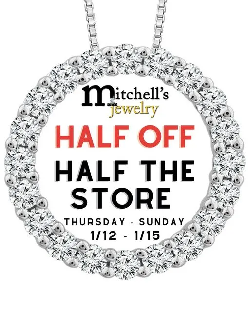 HALF OFF HALF THE STORE SALE!