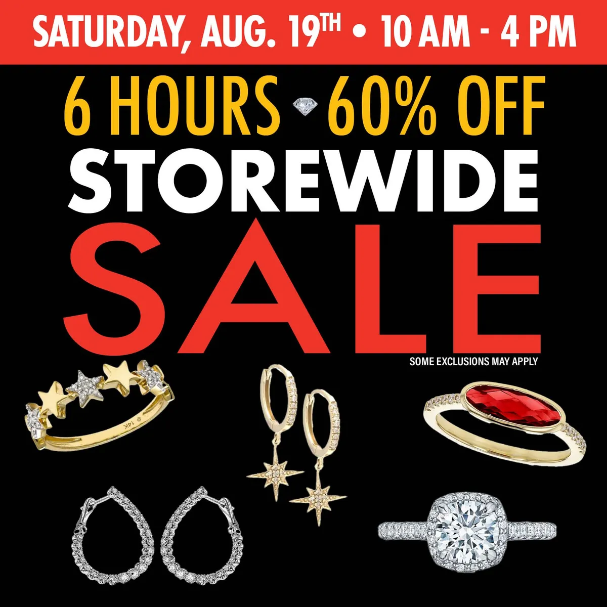 SIX HOURS SIXTY PERCENT OFF!