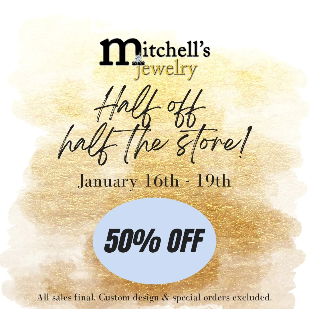 Shop our HALF OFF HALF the store through Sunday!
