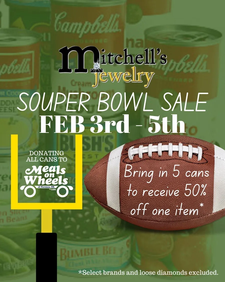 Share the LOVE and SAVE 1/2 off during our Souper Bowl Sale! 