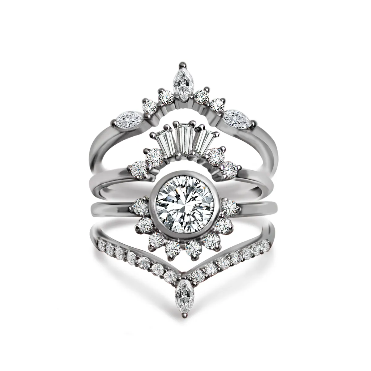 True Romance Ring stacks give you a one of kind ring! 