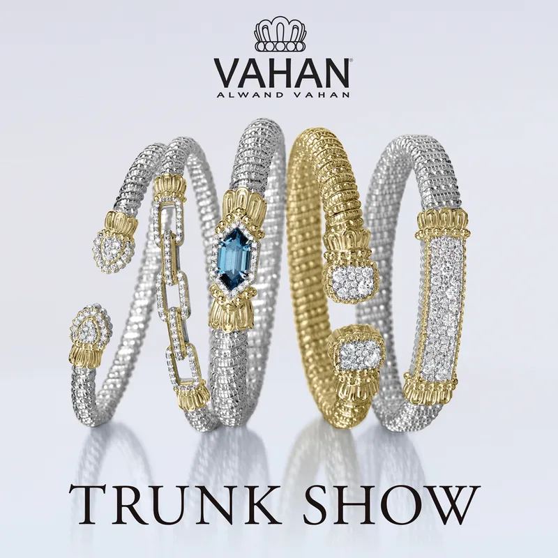 Read article: Shop our Vahan Trunk Show Thursday, September 17th