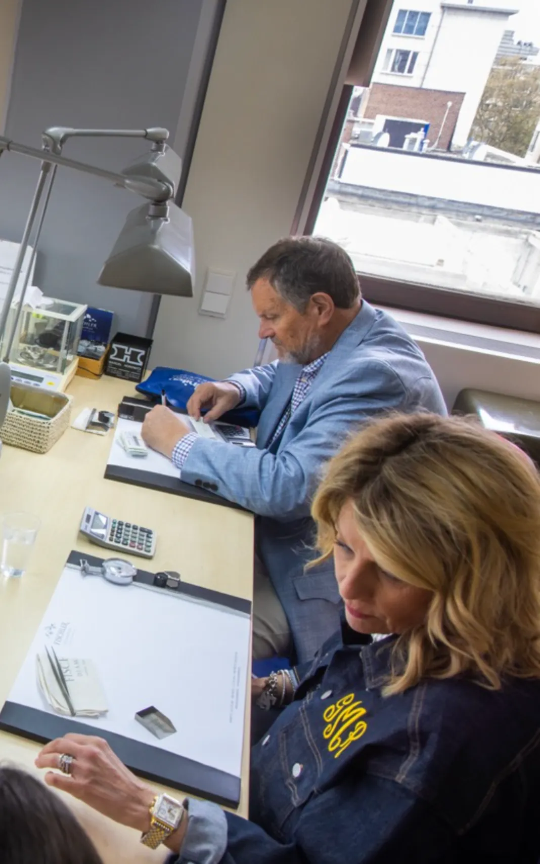 Diamond trading room in Antwerp Belgium