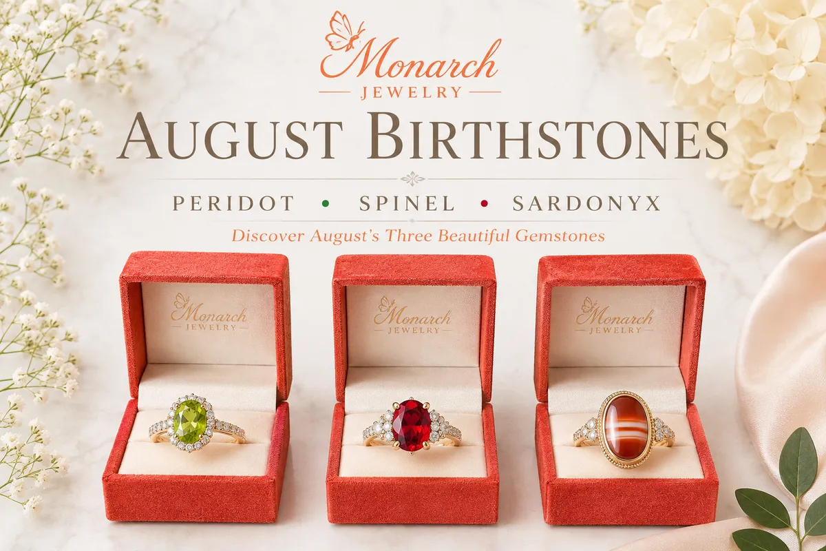 Read article: August Birthstones: Peridot, Spinel & Sardonyx Guide