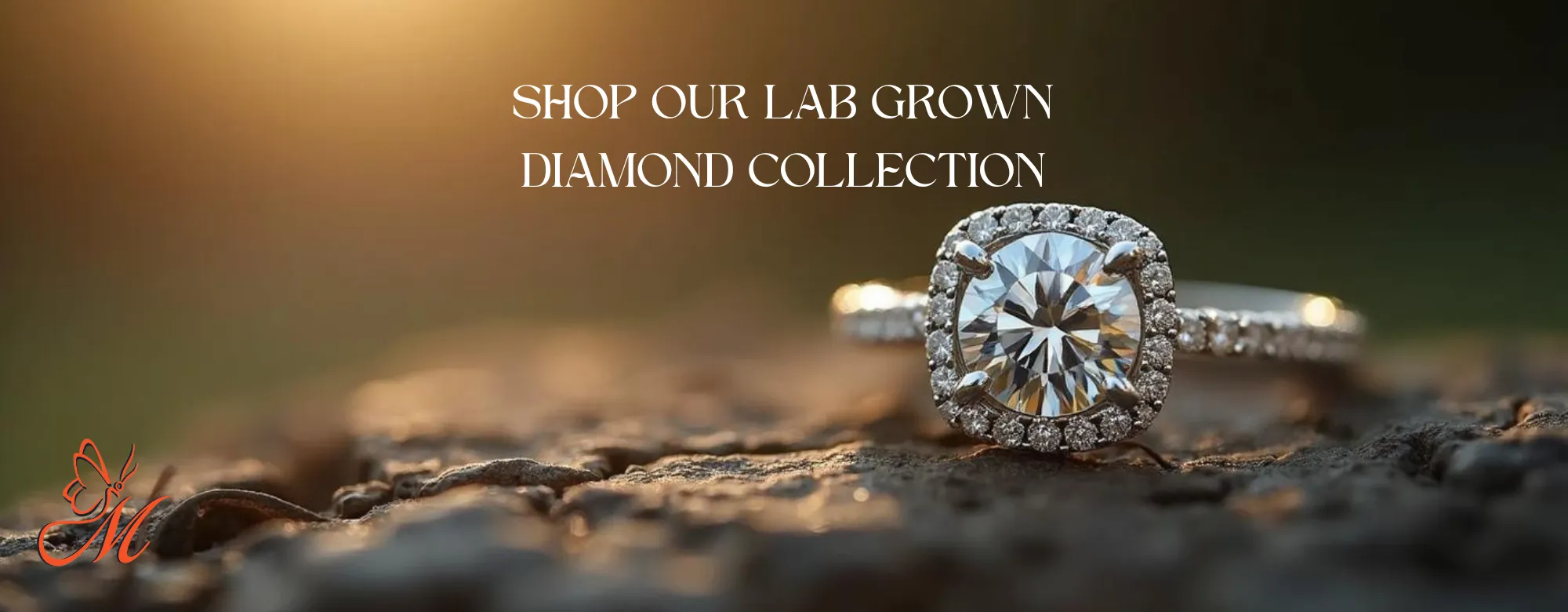 Shop our lab-grown diamond collection featuring a stunning engagement ring. Click to explore more at Monarch Jewelry.