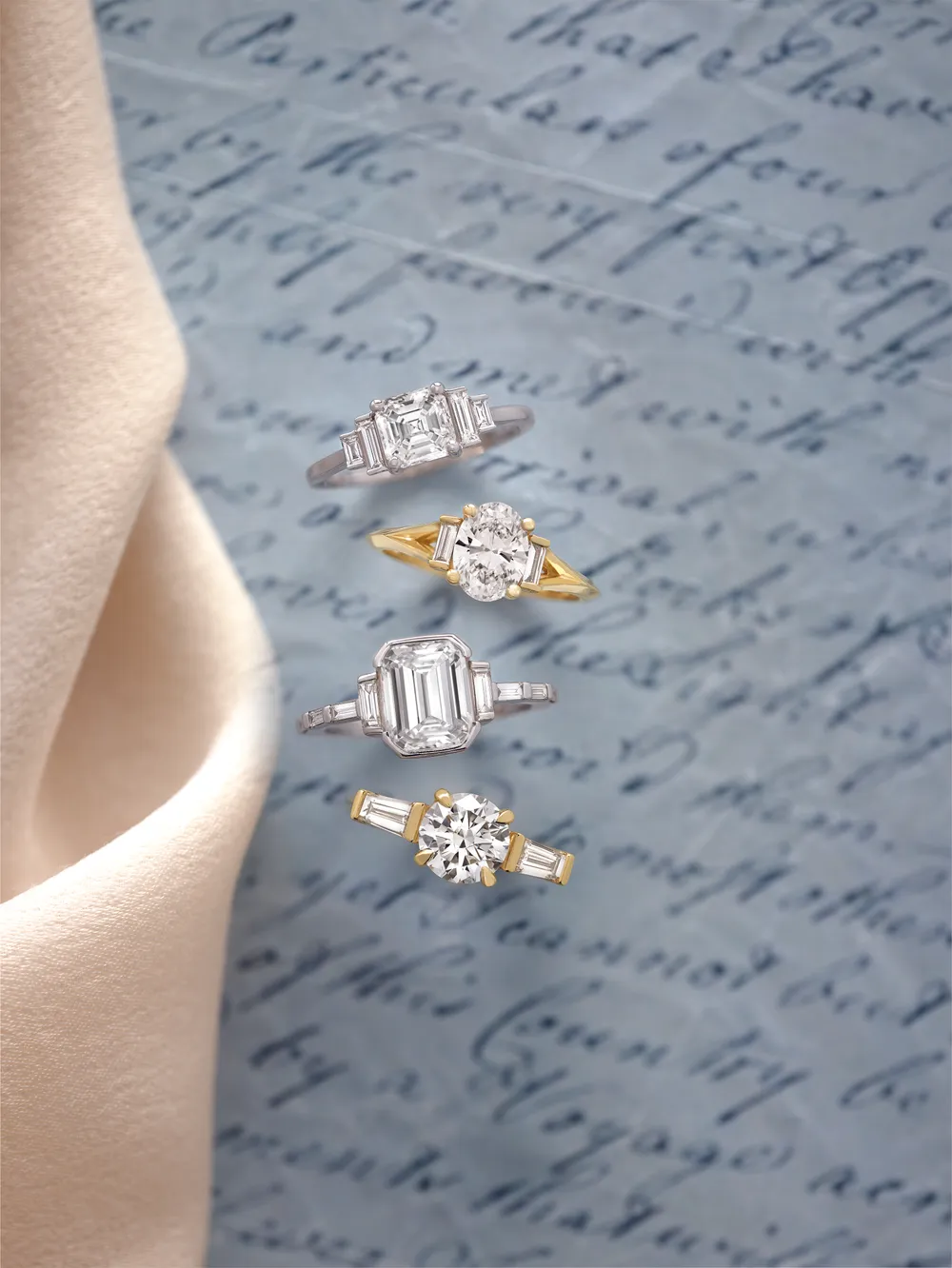 Diamond engagement rings from the Morin Jewelers bridal collection in Southbridge, MA