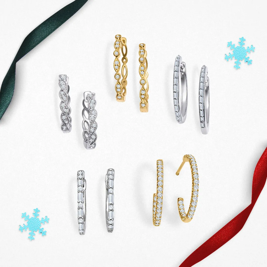 Shop affordable holiday womens earrings under $100 online at Morin Jewelers Southbridge, MA