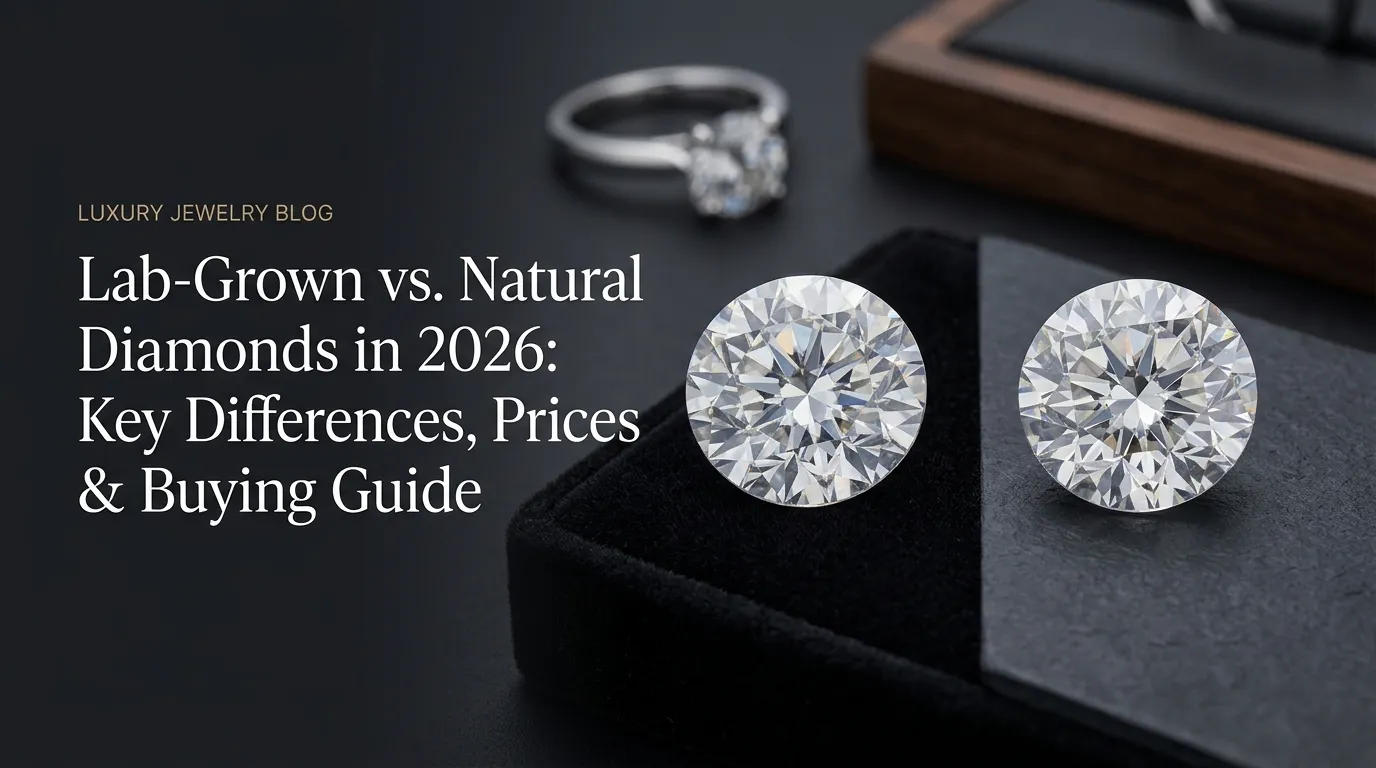 Lab-grown vs. natural diamonds buying guide header from Morin Jewelers