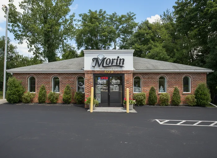 Morin Jewelers storefront at 409 Main Street, Southbridge, Massachusetts