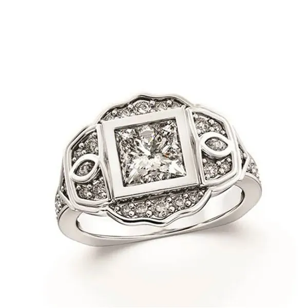 Finished custom diamond ring
