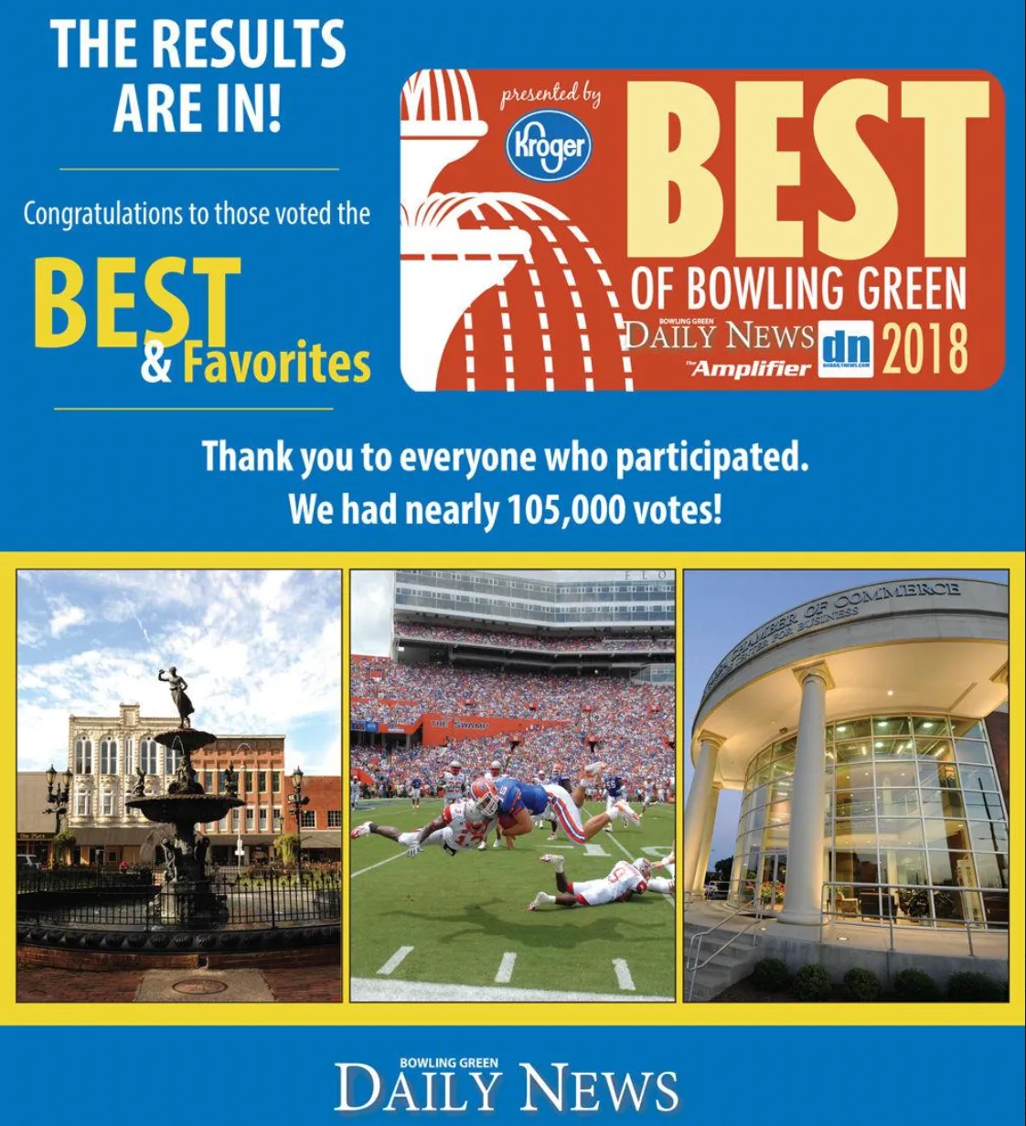 Morris is voted BEST JEWELER, in Best of Bowling Green, for the 10th consecutive
