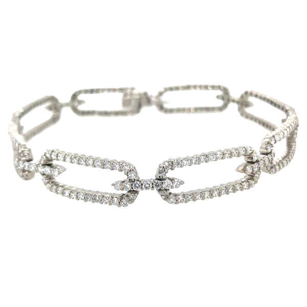 18KT WHITE GOLD LINK DIAMOND BRACELET Current Retail: $12,000  Sale Price: $3,600 Morrison Smith Jewelers Charlotte, NC