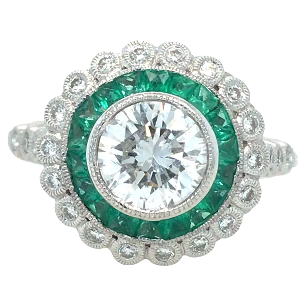 14KT WHITE GOLD EMERALD/DIAMOND RING Current Retail: $12,000  Sale Price: $6,000 Morrison Smith Jewelers Charlotte, NC