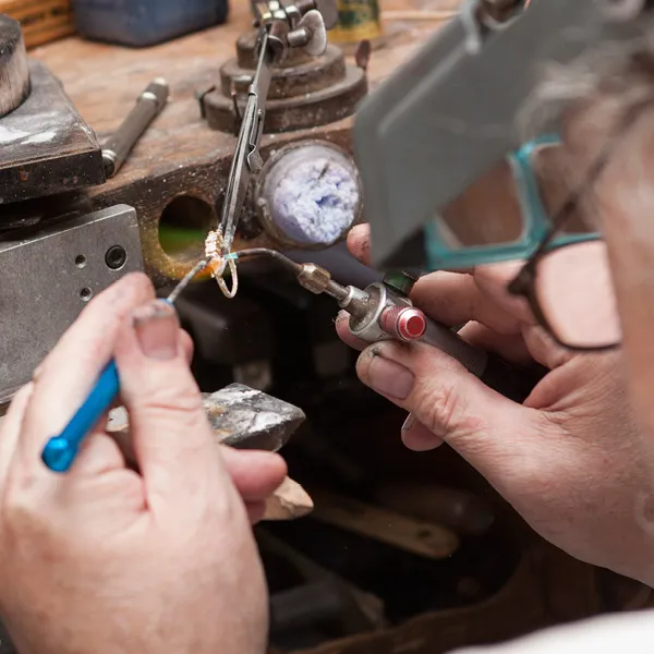 soldering We solder charms to bracelets, repair broken chains, repair cracks in rings and bracelets and convert earrings to posts with clutch backs or to non-pierced clips. Morrison Smith Jewelers Charlotte, NC