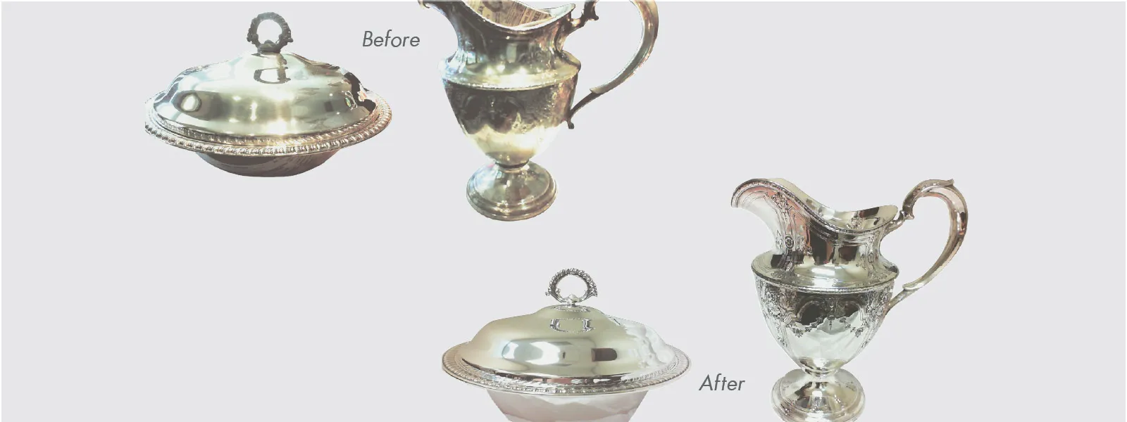 siLVER REFINISHING & revitalization From trays and candelabras to a chewed up spoon from your favorite silver flatware set, we o
