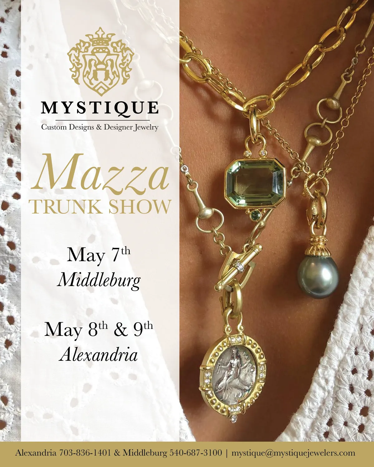 Mazza Italian Trunk Show & 35th Anniversary Celebration | Mystique Jewelers